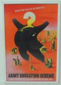 ABRAM GAMES (1914-1996) FOR THE ARMY EDUCATION SCHEME, 'What Can You Do in Civvy St?' poster,