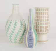 POOLE POTTERY CONTEMPORARY BOTTLE VASE, designed by Alfred Read, c. 1950s, YFT (691), 30cms (h);