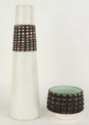 POOLE STUDIO VASE, designed by Robert Jefferson, c. 1963-66, shape 34, 33.5cms (h); together with