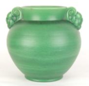 POOLE ART DECO MATTE GREEN GLAZED VASE (659), 27.5cms (h) Provenance: The collection of Philip