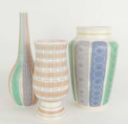 POOLE POTTERY CONTEMPORARY VASE, designed by Alfred Read, c. 1950s, PLT (595), 23cms (h); together