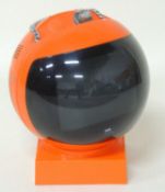 YOKOHAMA (JAPAN) JVC VIDEOSPHERE TV, model no. 3240 (UK), on original stand, 34cms (h) Provenance: