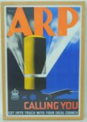 PAT KEELEY (1901-1970) FOR AIR RAID PRECAUTIONS DEPARTMENT (1938), 'ARP Calling You' poster, printed
