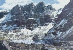 ‡ ANTHONY (GINGER) CANE (British 20th Century) colour print - entitled 'Ben Eighe', signed and