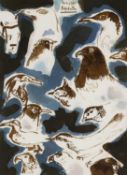 ‡ PHILIP SUTTON RA (British, b.1928) watercolour - untitled bird studies, signed and dated 1995,