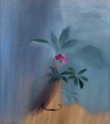 ‡ JOHN HITCHENS (British b.1940) oil on canvas - entitled verso 'Blue Leaf Shade, 1985', signed