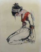 ‡ DONALD HAMILTON FRASER RA (British 1929-2009) mixed media - entitled verso 'Dancer Inessa