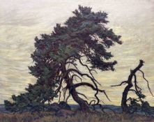‡ KARL HENNEMANN (German, 1884-1972) oil on canvas - The Gnarled Tree, signed, 68 x 99cms
