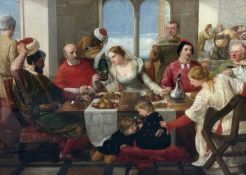 JAMES CLARKE HOOK (British, 1819-1907) oil on canvas - 'The Return of Torello', unsigned, 88 x