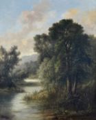 JOHN HENRY BOEL (British, 1869-1910) oil on canvas - Highland river, signed and dated 1893 lower