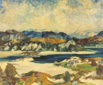 ‡ JAMES TORRINGTON BELL (Scottish, 1898-1970) oil on canvas - Morar, West highlands beachscape,