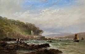 GEORGE HENRY JENKINS (British, 1843-1914) oil on board - 'Fort Picklecombe', signed and dated 1881