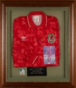 FOOTBALL CLUB HOUSE: MARK AIZLEWOOD SIGNED MATCH ISSUED WALES INTERNATIONAL SHIRT, from the Wales