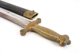 MILITARY CLUB HOUSE: FRENCH 1831 PATTERN ARTILLERY SHORT SWORD, of Roman Gladius type, 48cm double