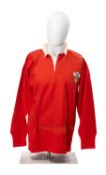 RUGBY UNION CLUB HOUSE: WALES- B INTERNATIONAL JERSEY, embroidered Prince of Wales feathers and