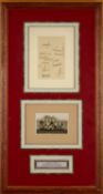 FOOTBALL CLUB HOUSE: ARSENAL 1938/39 AUTOGRAPHS & PHOTOGRAPH, framed together with title plaque, '