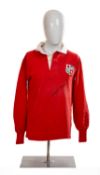 RUGBY UNION CLUB HOUSE: WILIE JOHN MCBRIDE BRITISH & IRISH LIONS REPLICA JERSEY, signed across