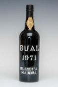 WINE, WHISKY & SPIRITS CLUB HOUSE: BLANDY MADEIRA - BUAL 1971, 75cl Provenance: private collection