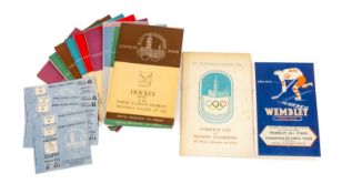 OLYMPICS CLUB HOUSE: 1948 OLYMPIC PROGRAMMES & TICKETS, comprising Athletics programmes, July 31st -