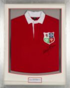 RUGBY UNION CLUB HOUSE: BRITISH & IRISH LIONS REPLICA JERSEY, signed by Willie John McBride MBE,