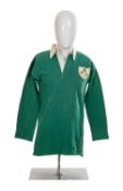 RUGBY UNION CLUB HOUSE: MICK ENGLISH / MIKE GIBSON IRELAND NO. 10 match worn Irish international