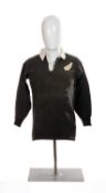 RUGBY UNION CLUB HOUSE: EARLE KIRTON NEW ZEALAND JERSEY from 1963 All Blacks tour game against