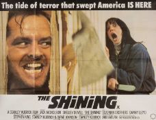 CINEMA CLUB HOUSE: THE SHINING (1980) BRITISH QUAD FILM POSTER, directed by Stanley Kubrick,