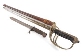 MILITARY CLUB HOUSE: GEORGE V 1821 PATTERN ROYAL ARTILLERY OFFICER'S SWORD, 86cms Wilkinson bright