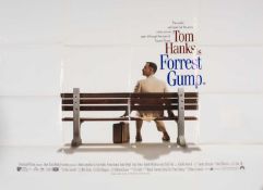 CINEMA CLUB HOUSE: FORREST GUMP (1994) BRITISH QUAD FILM POSTER, starring Tom Hanks, folded, 30 x