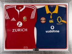 RUGBY UNION CLUB HOUSE: SHANE WILLIAMS MATCH WORN BRITISH & IRISH LIONS RUGBY JERSEY, vs. Otago,