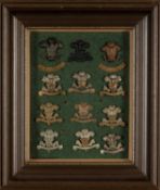 MILITARY CLUB HOUSE: COLLECTION OF REGIMENTAL CAP BADGES, including Fishguard, Flint and Denbigh