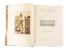 CRICKET CLUB HOUSE: WARNER (P.F.) ed. BRITISH SPORTS AND SPORTSMEN - CRICKET & FOOTBALL, limited