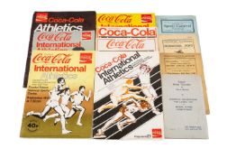 ATHLETICS CLUB HOUSE: ASSORTED MAGAZINES & PROGRAMMES, including seven Coca Cola International