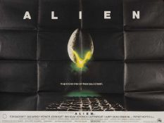 CINEMA CLUB HOUSE: ALIEN (1979) BRITISH QUAD FILM POSTER for the sci-fi horror classic, directed