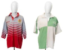 RUGBY UNION CLUB HOUSE: TWO CAYMAN ISLANDS RFC JERSEYS, likely to have been swapped after 2010