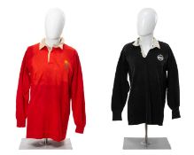 RUGBY UNION CLUB HOUSE: TWO SOUTH WALES POLICE REPRESENTATIVE JERSEYS, the first red with white