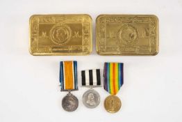 MILITARY CLUB HOUSE: WW1 GROUP OF TWO, named to Spr. J. Mitchingson R.E., comprising 1914-18 War