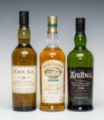 WINE, WHISKY & SPIRITS CLUB HOUSE: ISLAY MALT WHISKY SELECTION, comprising Bowmore Legend, non-age