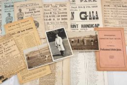 ATHLETICS CLUB HOUSE: TED LEWIS COLLECTION OF WELSH PROFESSIONAL ATHLETICS, comprising large and