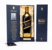 WINE, WHISKY & SPIRITS CLUB HOUSE: JOHNNIE WALKER BLUE LABEL, bottle number RZ517537JW, 43%, 75cl