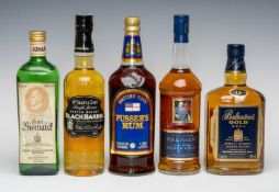 WINE, WHISKY & SPIRITS CLUB HOUSE: SELECTION OF WHISKY & OTHER SPIRITS, comprising Ballantine's Gold