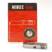 PHOTOGRAPHY CLUB HOUSE: EARLY VEF MINOX 'RIGA' SUB-MINIATURE CAMERA, c. 1939-40, no. 06710, fitted