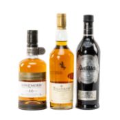 WINE, WHISKY & SPIRITS CLUB HOUSE: THREE BOTTLES OF MALT WHISKY - Longmorn 16yo, 48%, 70cl, Talisker