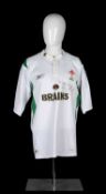 RUGBY UNION CLUB HOUSE: REPLICA WELSH RUGBY UNION JERSEY, with inscription and signature 'To