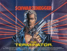 CINEMA CLUB HOUSE: TERMINATOR (1984) BRITISH QUAD FILM POSTER, for the debut film in the series,