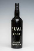 WINE, WHISKY & SPIRITS CLUB HOUSE: BLANDY MADEIRA BUAL 1907, 75cl Provenance: private collection