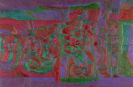 ‡ SELWYN JONES (1928-1998) oil on panel - entitled verso, 'Celtic thoughts', 61 x 92cms