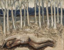 ‡ EVELYN WILLIAMS (1929-2012) oil on canvas - entitled verso, 'By a Wood, No.2', inscribed verso, 20