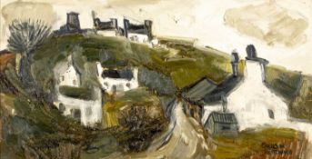 ATTRIBUTED TO GWILYM PRICHARD (1931-2015) oil on panel - entitled verso, 'Hillside' on Heal's
