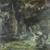 ‡ CLIVE HICKS-JENKINS (b.1951) mixed media - entitled verso, 'Missing Trevor' on Martin Tinney